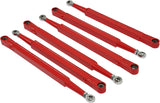 Heavy-Duty Steel Boxed Rear Radius Arm Set 6-Piece Red