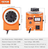 500VA Variac Auto Variable Voltage Transformer Analog Meter TDGC-0.5 TekShack