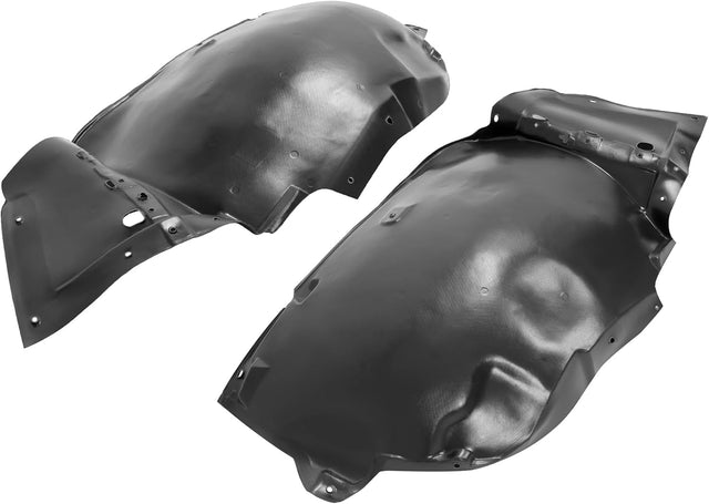 Front Inner Fender Liner Splash Shield Guard Set Black