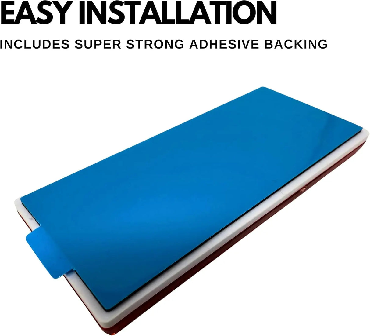 All Star Truck Parts Rectangular Stick On Reflector Red 2-Pack MTRF1301