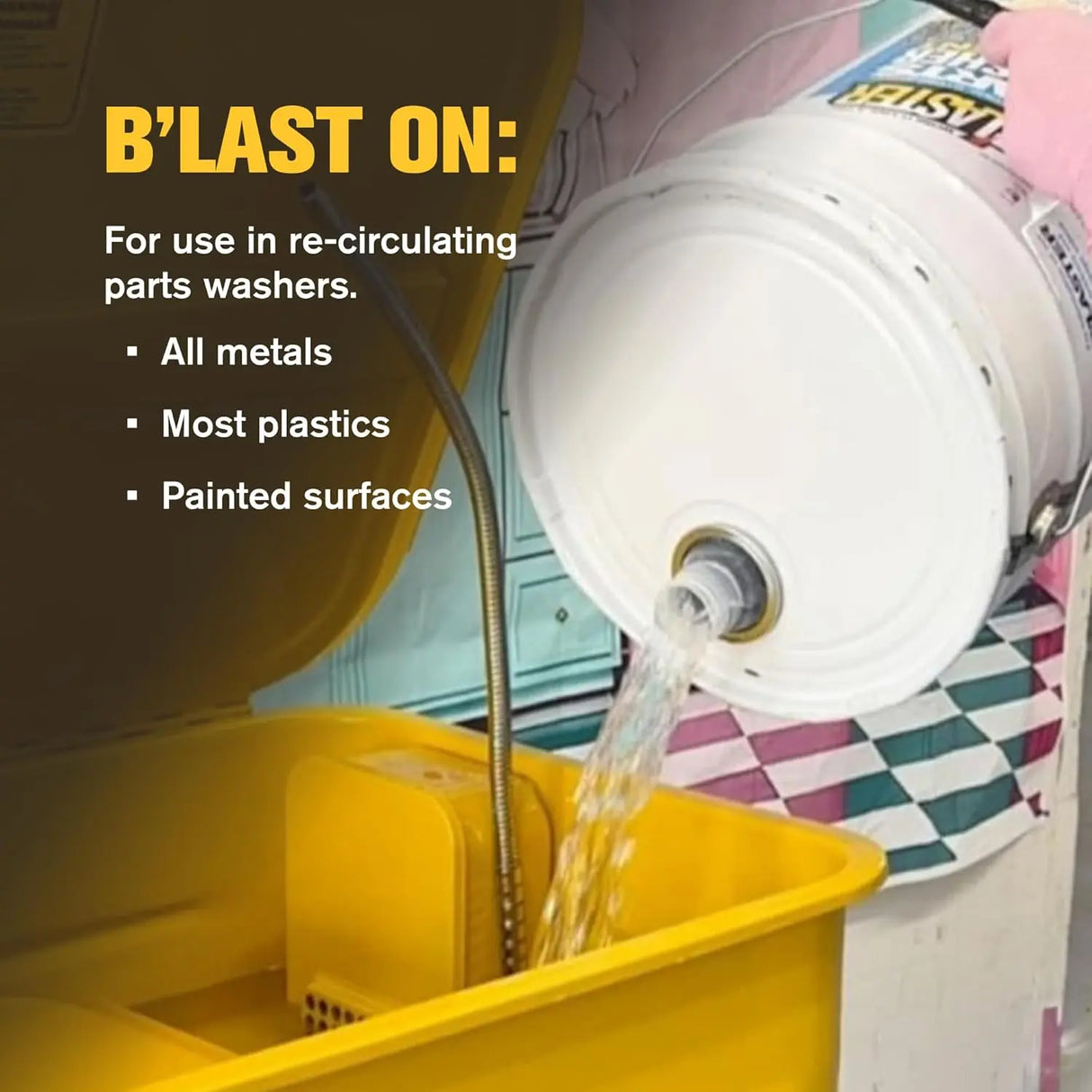 B’laster Parts Washer Solvent High Flashpoint Formula 5 Gallon 5-PWS