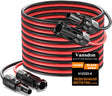 2x20FT Solar Panel Extension Cable 10AWG – Male/Female Waterproof Connectors – Red & Black Solar Cable for RV, PV Systems TekShack