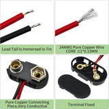 9V Battery Connector (5-Pack) – T-Type Hard Shell Buckle Clip Amazon