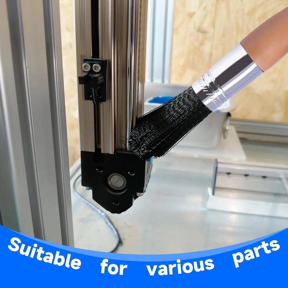 Wesquer Parts Cleaning Brush for Automotive Engine Metal Components 2 Each