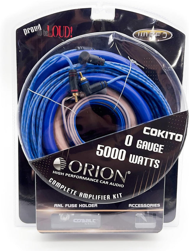 Orion COKIT0 0 AWG Complete Amplifier Wiring Kit Soft Rubber Orion