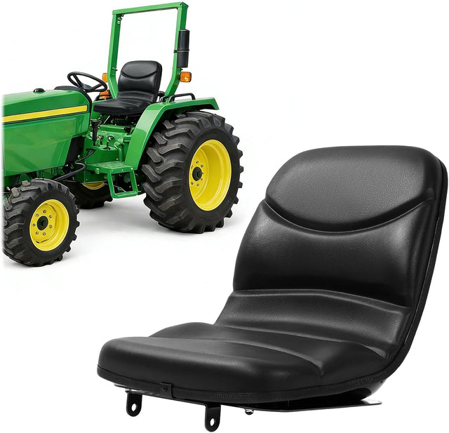 Compact Tractor Replacement Seat for Select Models Black Steel