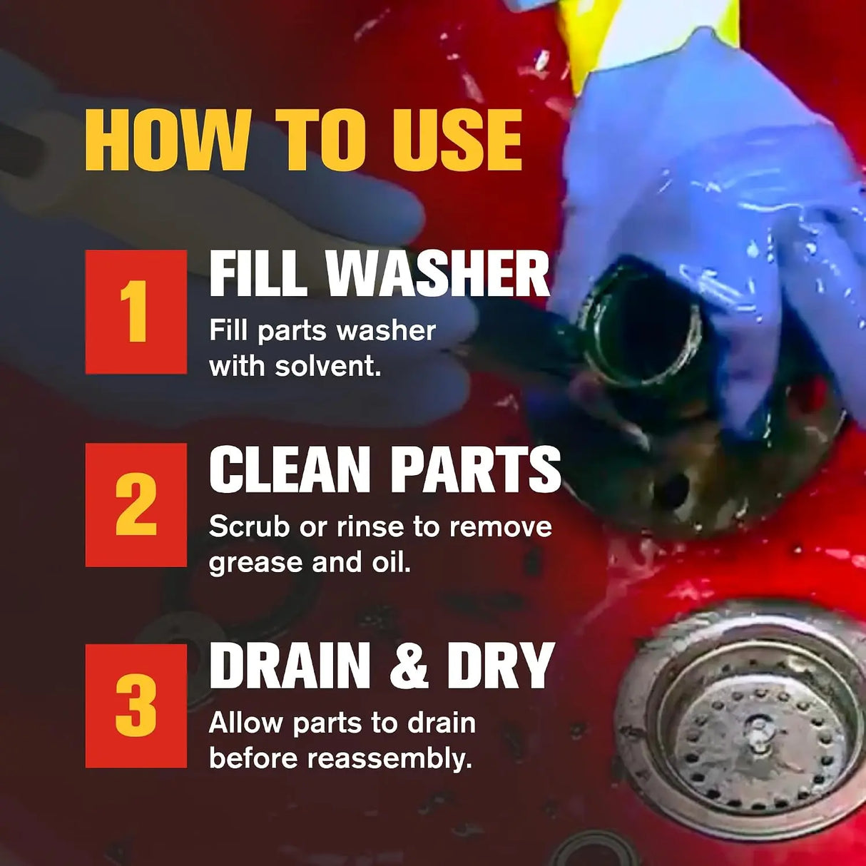 B’laster Parts Washer Solvent High Flashpoint Formula 5 Gallon 5-PWS