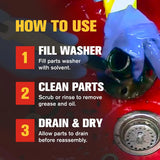 B’laster Parts Washer Solvent High Flashpoint Formula 5 Gallon 5-PWS
