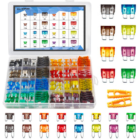282-Piece Automotive Blade Fuse Kit – Standard/Mini/Low-Profile TekShack