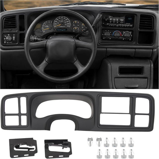 Double DIN Dash Cover Kit for 1999-2002 Chevy GMC Trucks