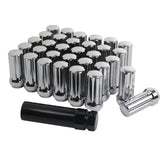 Complete Performance Bulge Acorn 9/16-18 Lug Nuts Splined - Chrome Complete Performance