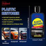 Polixel Plastic Restorer for Cars Faded Trim Bumper Interior PLASTIC 3.4oz 1 Each