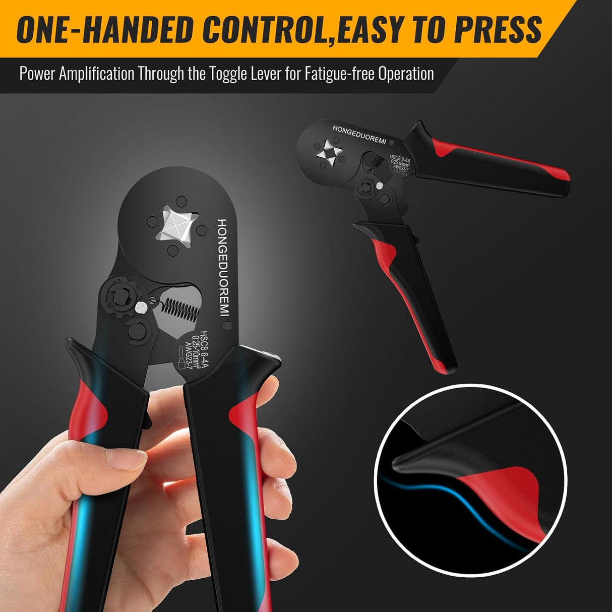 Ferrule Crimping Tool Kit with 1800PCS Wire Ferrules, Self-Adjusting Ratchet Crimper, 4-Corner Crimping Pliers for AWG 20-8 Electrical, Automotive & DIY Wiring TekShack