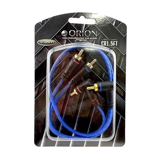 ORION Wired CR1.5FT (1.5-FT Blue) 2 Channel RCA Male to RCA Male Stereo Car Audio Cable ORION ORION Wired CR1.5FT (1.5-FT Blue) 2 Channel RCA Male to RCA Male Stereo Car Audio Cable ORION Wired CR1.5FT (1.5-FT Blue) 2 Channel RCA Male to RCA Male Stereo Car Audio Cable ORION Wired CR1.5FT (1.5-FT Blue) 2 Channel RCA Male to RCA Male Stereo Car Audio Cable ORION Wired CR1.5FT (1.5-FT Blue) 2 Channel RCA Male to RCA Male Stereo Car Audio Cable