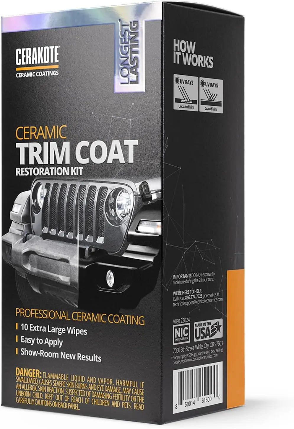 CERAKOTE Ceramic Trim Coat Kit Quick Plastic Restorer 10-Pack R-TKIT1004