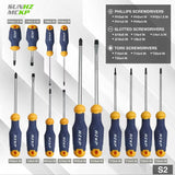 Magnetic Screwdriver Set 66-Piece – S2 Alloy Tool Steel with Storage Case TekShack