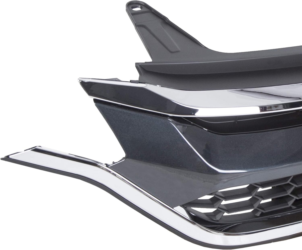 2015-2016 Honda CR-V Front Bumper Grille Replacement Black Chrome