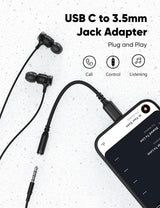 Highwings USB Type C to 3.5mm Female Headphone Jack Adapter TekShack