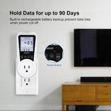Plug-in Watt Meter Power Usage Monitor with Cost Calculator TekShack