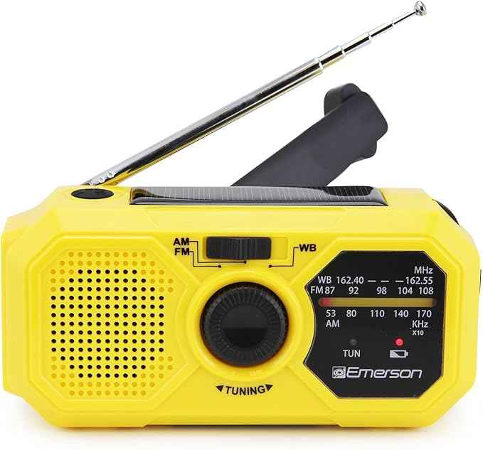 Emergency AM/FM Radio with Weather Band and Power Bank TekShack