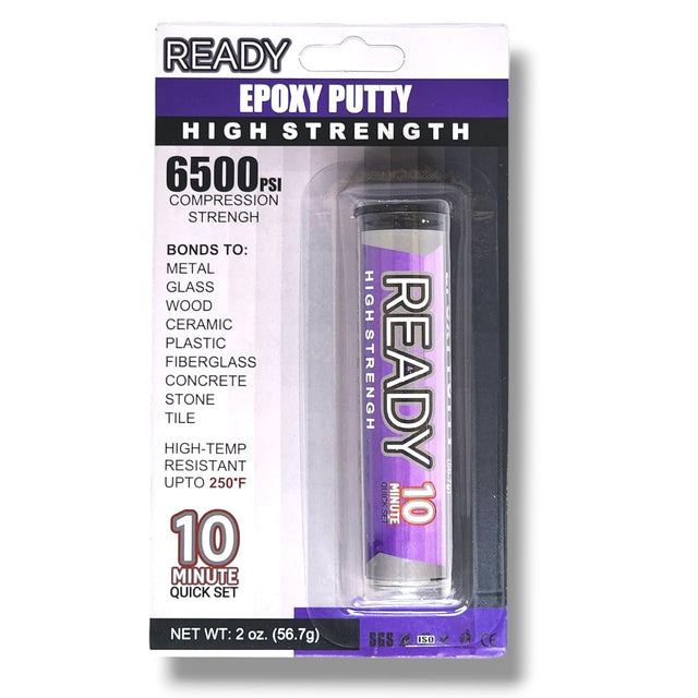 Ready High Strength Epoxy Putty, 10 Min Quick Set TekShack