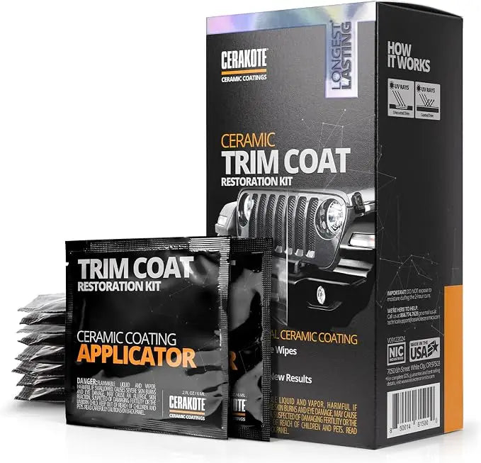 CERAKOTE Ceramic Trim Coat Kit Quick Plastic Restorer 10-Pack R-TKIT1004