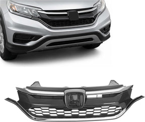 2015-2016 Honda CR-V Front Bumper Grille Replacement Black Chrome