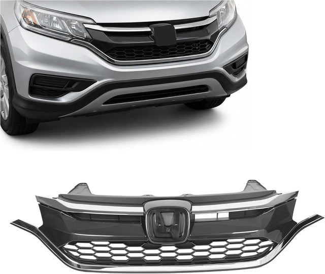 2015-2016 Honda CR-V Front Bumper Grille Replacement Black Chrome