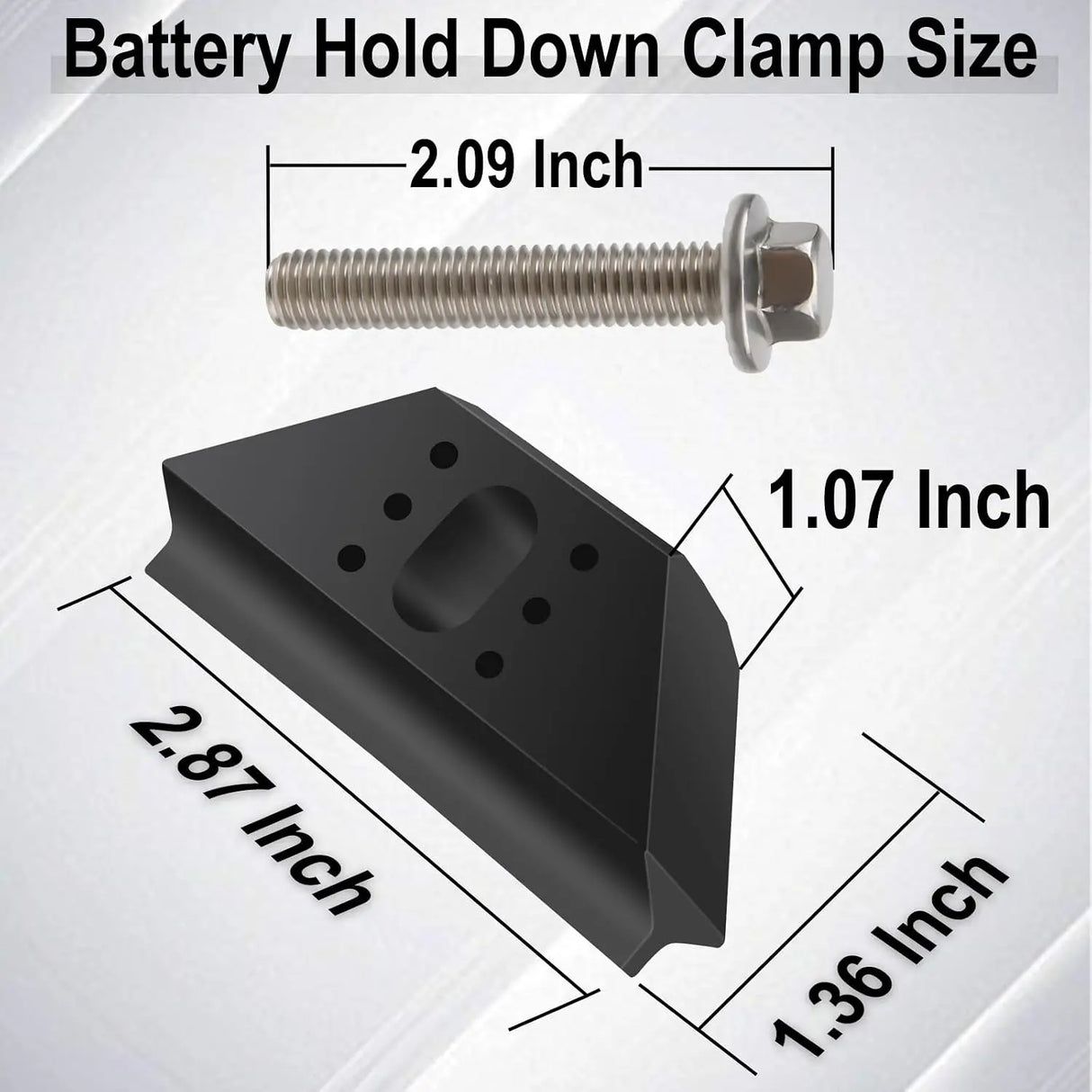 Ecocstm Base Clamp Battery Hold Down 304 Stainless Steel Bolt Kit 14005061 1 Set