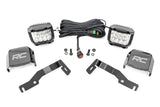 LED Light Kit Ditch Mount 3 Inch OSRAM Wide Toyota Tacoma 2WD/4WD (24-26) Rough Country