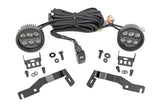 LED Light Kit Ditch Mount Black Series Round 3.5 Inch Amber DRL Toyota Tacoma (24-26) Rough Country