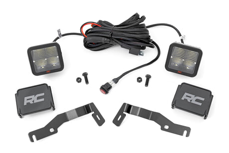 LED Light Kit Ditch Mount 2 Inch Spectrum Pair Spot Toyota Tacoma (24-26) Rough Country