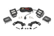 LED Light Kit Ditch Mount 2 Inch Black Pair Flood Toyota Land Cruiser (24-26) Rough Country