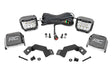 LED Light Kit Ditch Mount 3 Inch OSRAM Wide Toyota Land Cruiser (24-26) Rough Country