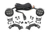 LED Light Kit Ditch Mount Black Series Round 3.5 Inch Amber DRL Toyota LandCruiser (2024) Rough Country