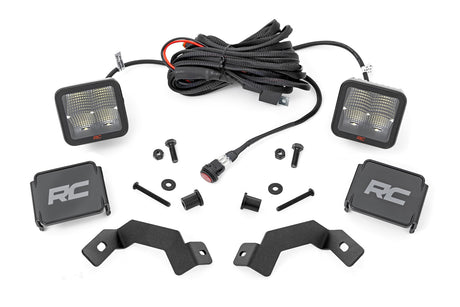 LED Light Kit Ditch Mount 2 Inch Spectrum Pair Spot Toyota Land Cruiser (24-26) Rough Country