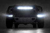 30 Inch Black Series LED Light Bar Curved Single Row Cool White DRL Rough Country