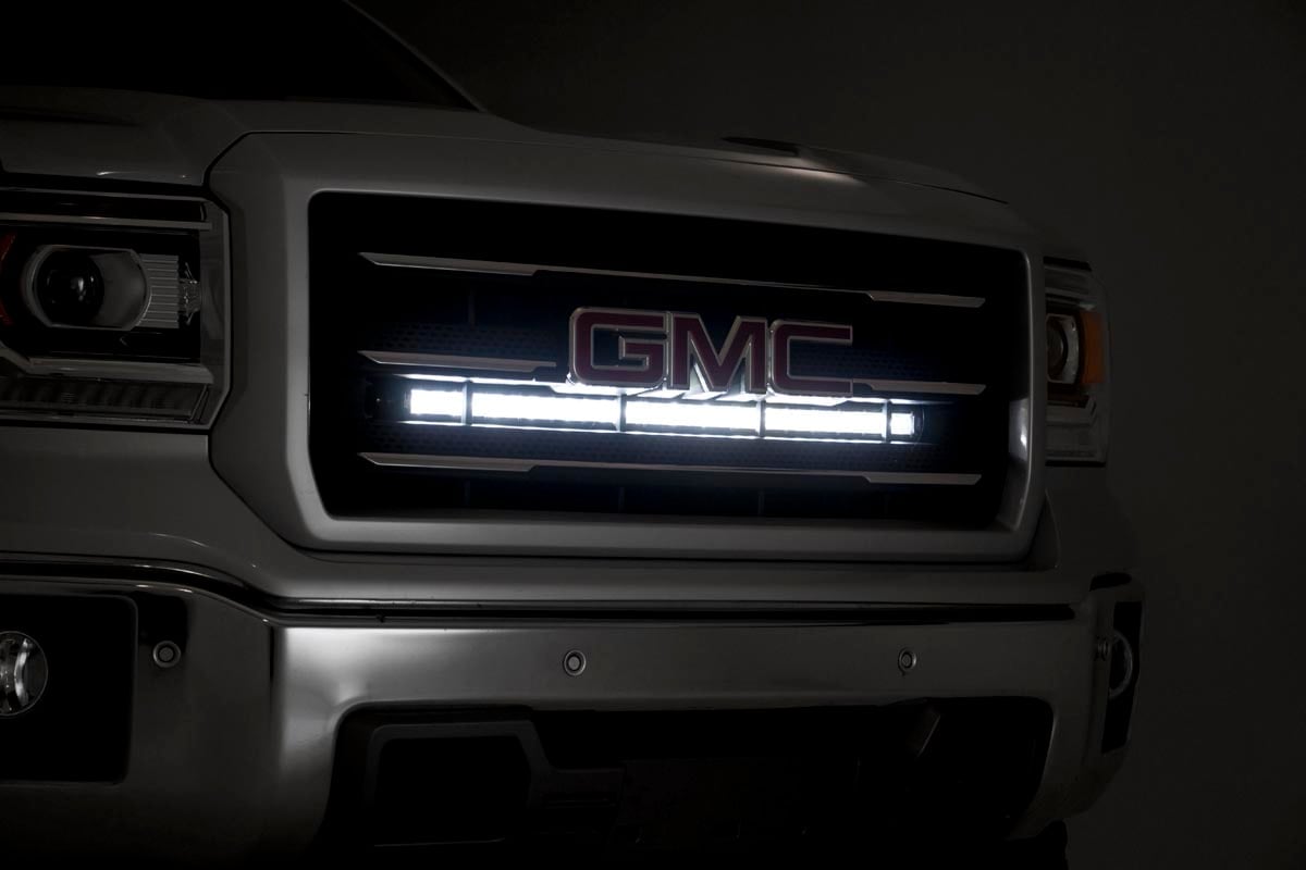30 Inch Chrome Series LED Light Bar Curved Single Row Rough Country