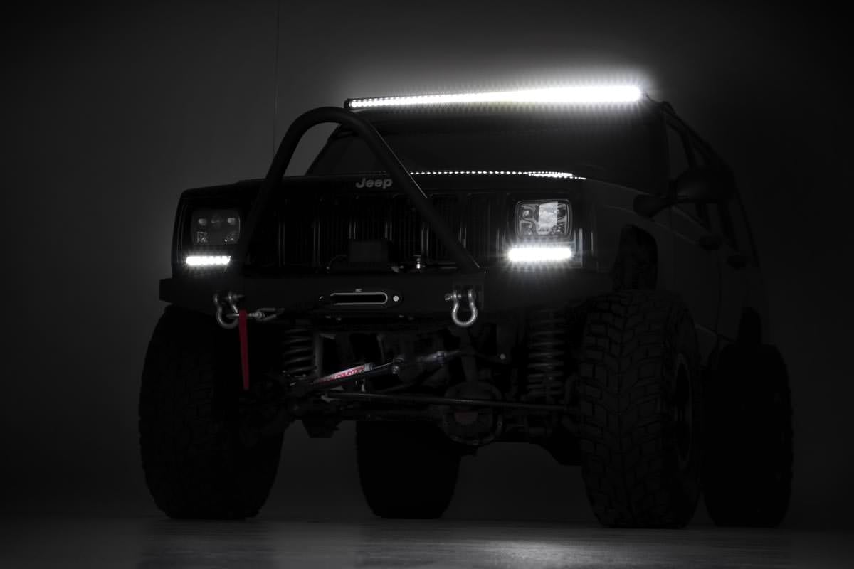 50 Inch Black Series LED Light Bar Curved Single Row Rough Country