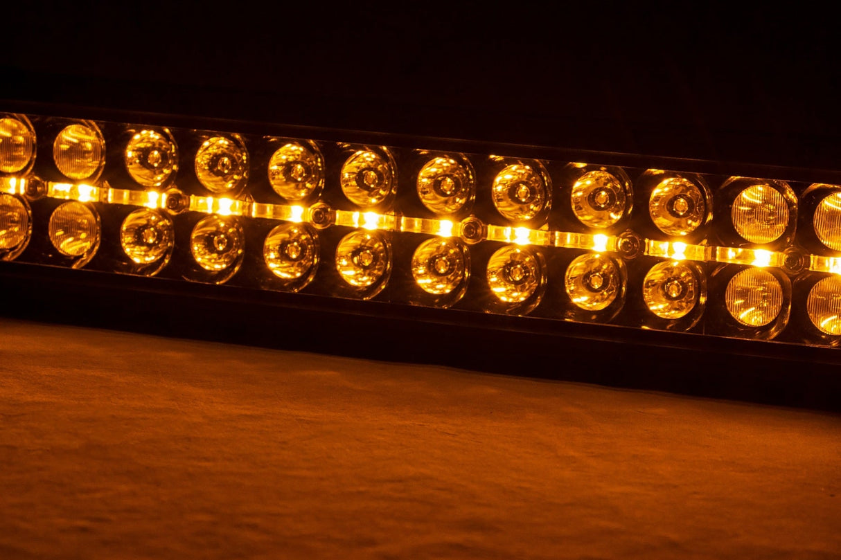 30 Inch Black Series LED Light Bar Curved Dual Row Amber DRL Rough Country