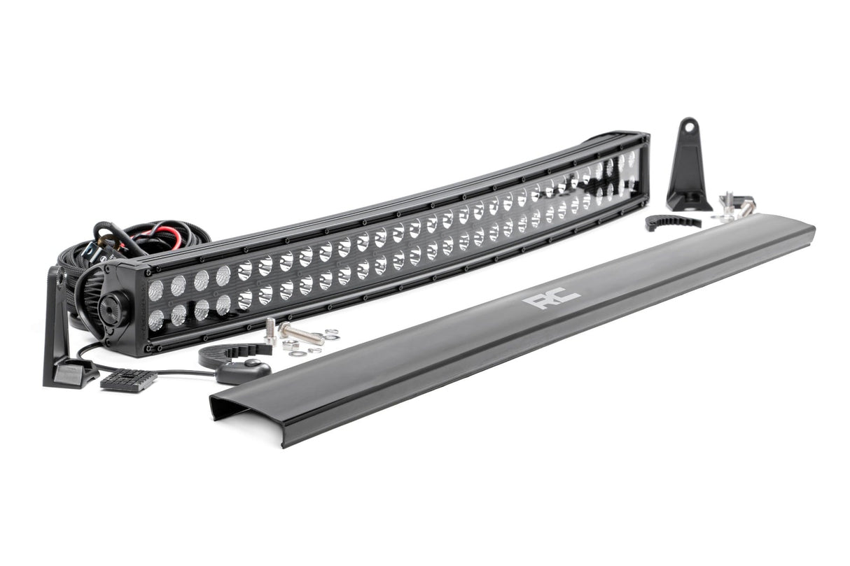 30 Inch Black Series LED Light Bar Curved Dual Row Rough Country