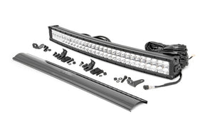 30 Inch Chrome Series LED Light Bar Curved Dual Row Cool White DRL Rough Country