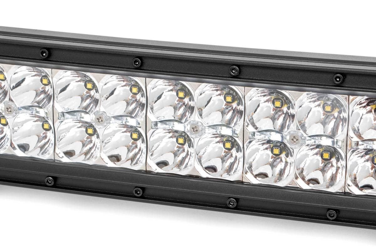 30 Inch Chrome Series LED Light Bar Curved Dual Row Cool White DRL Rough Country
