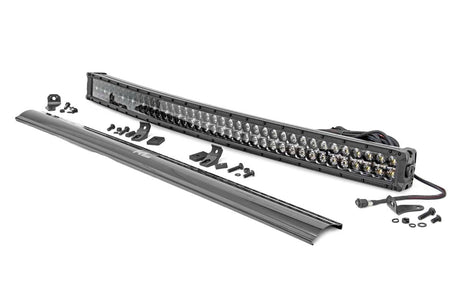 40 Inch Black Series LED Light Bar Curved Dual Row Cool White DRL Rough Country
