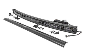 50 Inch Black Series LED Light Bar Curved Dual Row Cool White DRL Rough Country