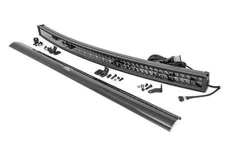 54 Inch Black Series LED Light Bar Curved Dual Row Cool White DRL Rough Country