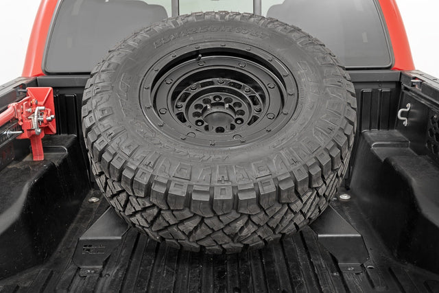 Bed Mount Spare Tire Carrier Universal (5x5.5 6x5.5 6x135 & 5x5.0 Bolt Patterns) Rough Country