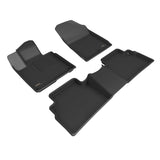 3D MAXpider 23-24 Kia Sportage FWD Gas Kagu Black Floor Mat - Row 1/2