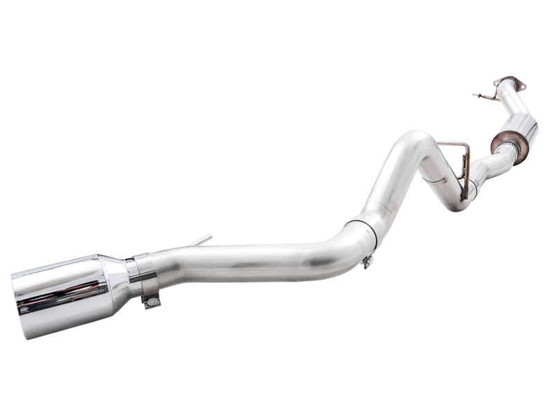AWE Tuning 0FG Single Rear Exit Exhaust with BashGuard and Chrome Silver Tip | 2021+ Ford Bronco