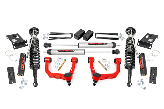 3.5 Inch Lift Kit Red UCA Vertex/V2 Toyota Tacoma 2WD/4WD (2005-2023) Rough Country